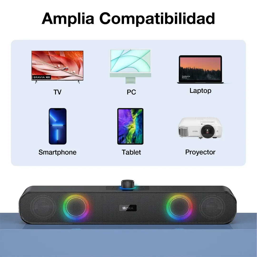 Parlante Inalambrico Bluetooth Hasta 6 horas De Musica Barra De Sonido Original 1Hora